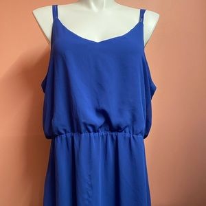 Plus Size Blue 2x Reitman’s Knee Length Dress